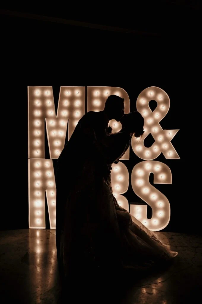 MR & MRS Wedding Marquee