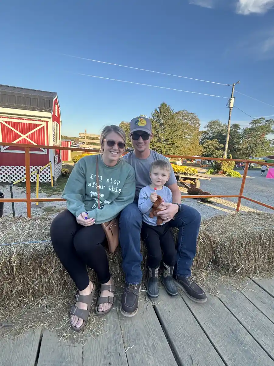 Emily and the crew having fun